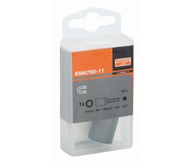 Llave de vaso magnética para cabezal hexagonal de 1/4